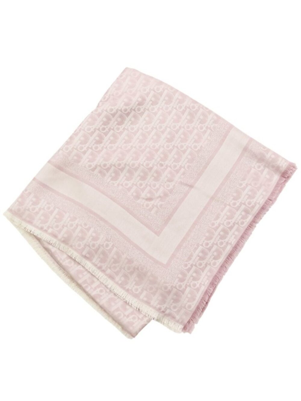 Dior Oblique Large Shawl Pink Scarf - Picture 2 of 14